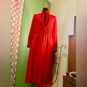 Vintage Dress Red Gothic
